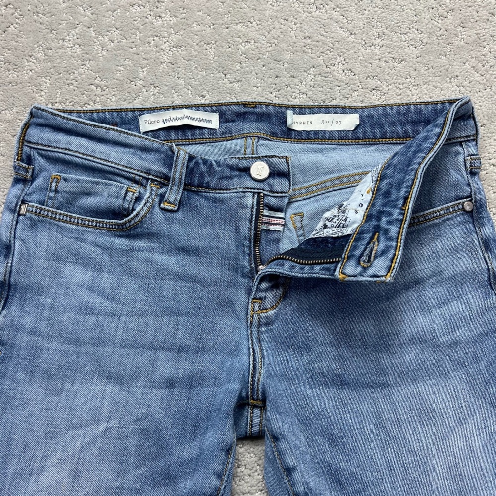 Pilcro and the Letterpress Jeans Womens Size 27 Blue Hyphen Slim Straight Casual